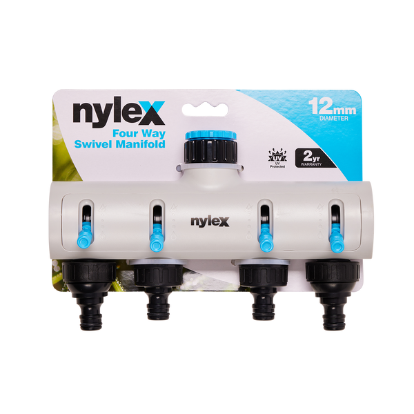 Manifold Plastic 4-way Swivel