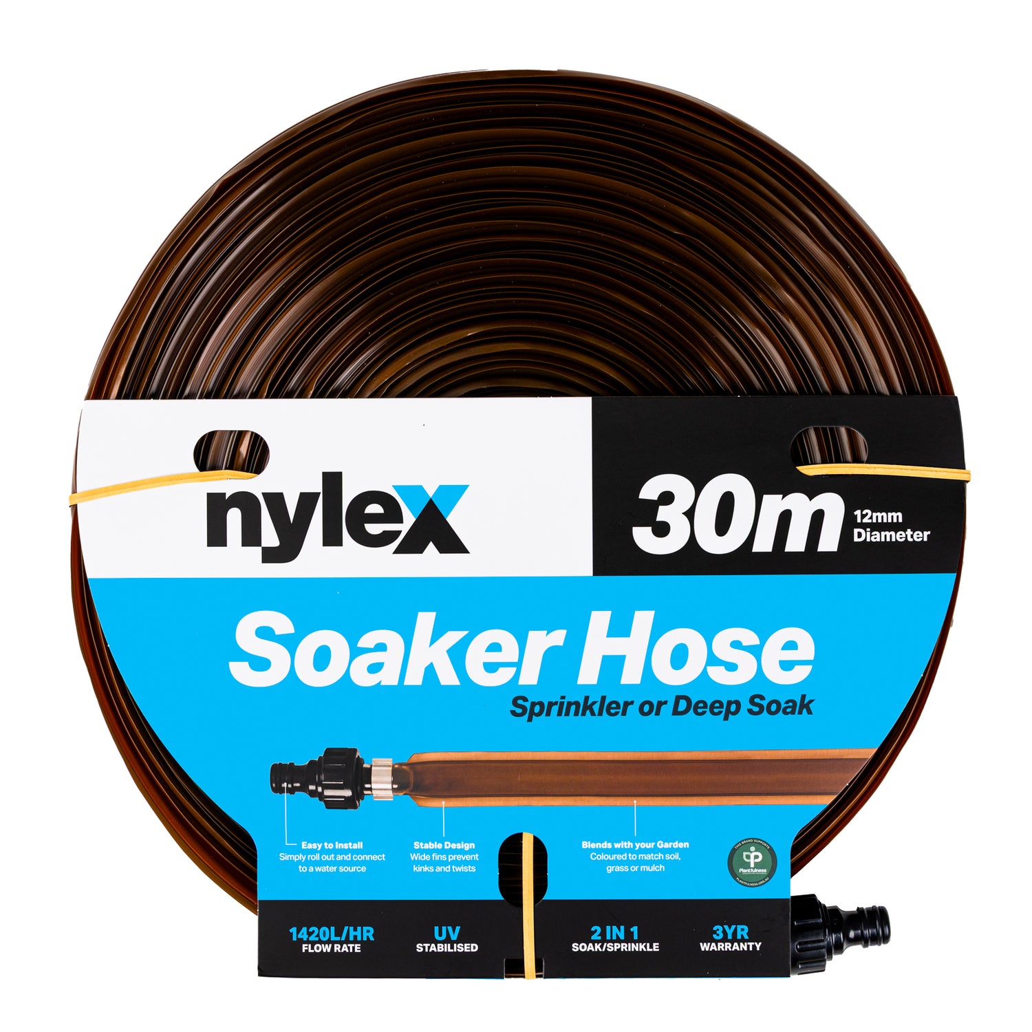 30m Soaker Hose - Brown