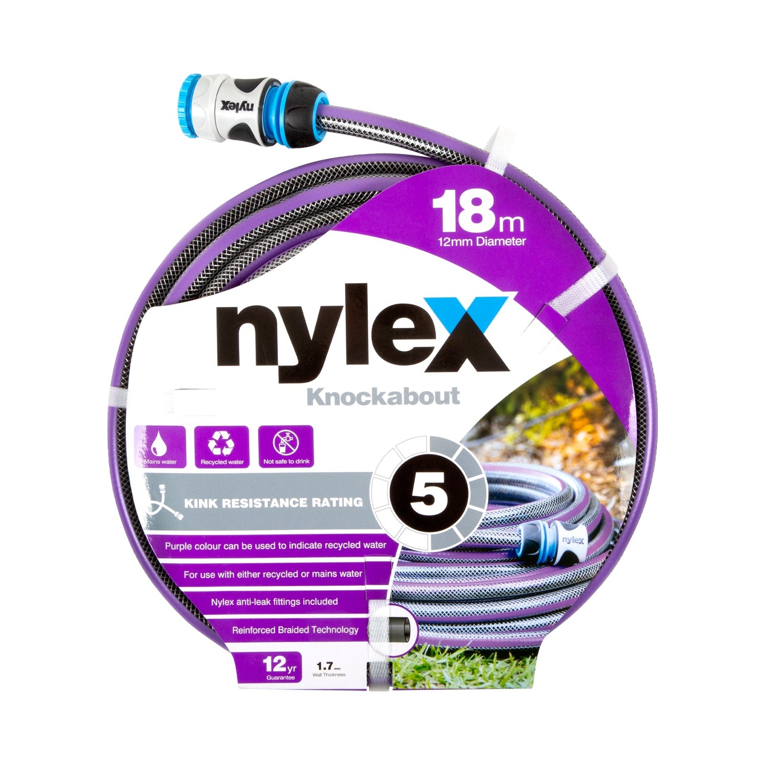 Recycled Knockabout 12mmx18m Garden Hose