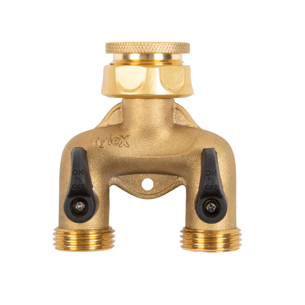 2 Way Manifold Brass