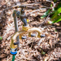 4 Way Manifold Brass