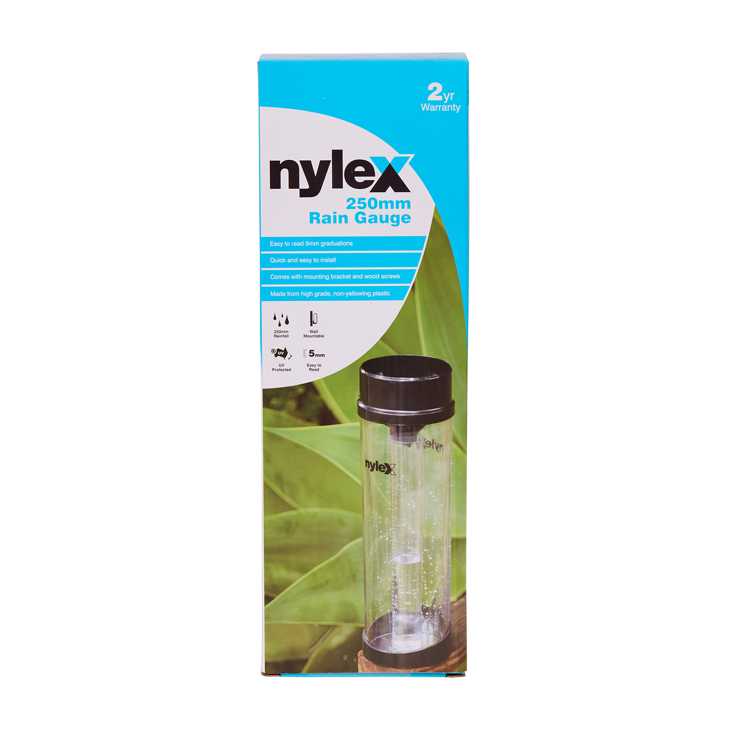 Nylex 250mm Rain Gauge - UV Resistant & Durable | Nylex